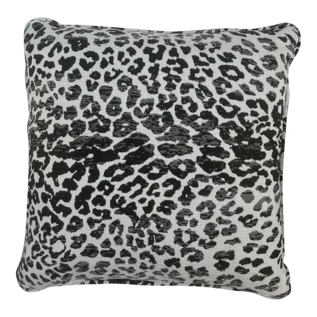Sunbrella Snow Leopard Outdoor Pillow For Sale