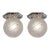 1930s French Art Deco Flush Mount by Muller Freres France - A Pair For Sale