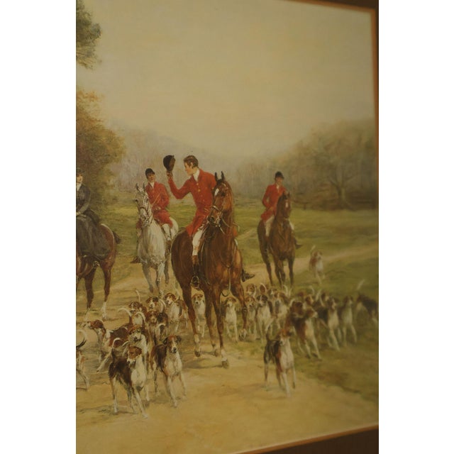 Set of Four Vintage Fox Hunt Scene Framed Prints For Sale - Image 11 of 18