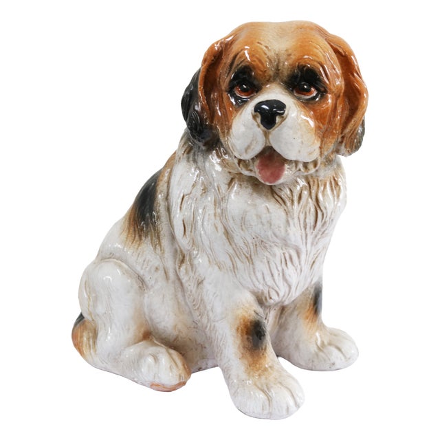 Vintage Ceramic Dog, Italy, 1970 For Sale