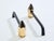Brass Brass Pencil Andirons Wrought Iron 1960s For Sale - Image 8 of 9