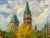 Blue Vintage Large Cityscape Painting of Ottawa by Pina Manoni-Rennick For Sale - Image 8 of 11