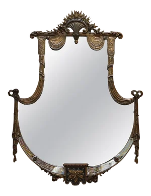 Large Late 19th Century Giltwood Mirror