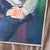 Mid 20th Century Vintage Boho Original Abstract Figurative Painting on Canvas For Sale In West Palm - Image 6 of 6