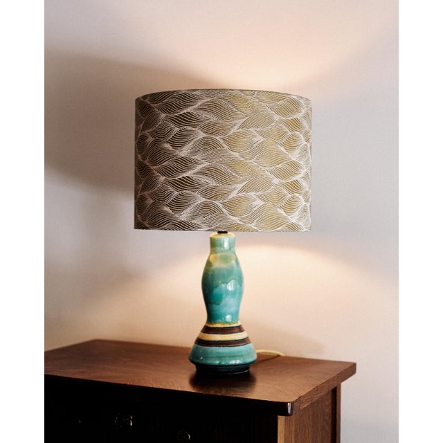 Artisan Table Ceramic Lamp, 1970s For Sale - Image 6 of 7