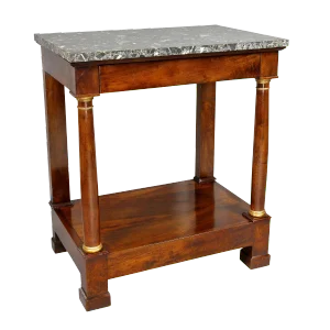 French Empire Mahogany Console Table