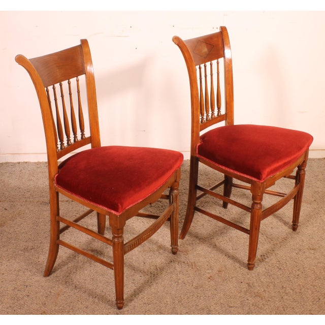 Antique Directoire Dining Chairs, Set of 4 For Sale - Image 6 of 11