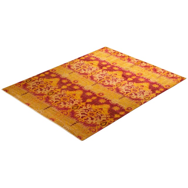 Gold Modern Collection Hand-Knotted Area Rug - 8' 1" X 10' 2" For Sale - Image 8 of 10