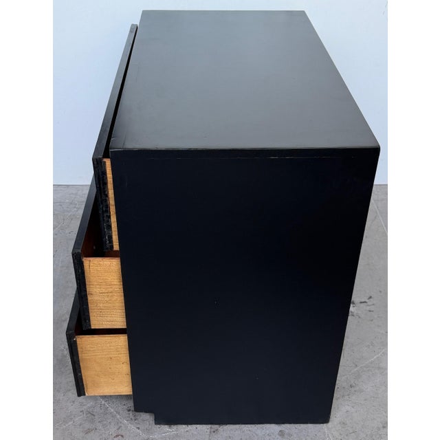 Dorothy Draper España Black Lacquer Chest for Heritage, Hollywood Regency, 1950s For Sale In West Palm - Image 6 of 14