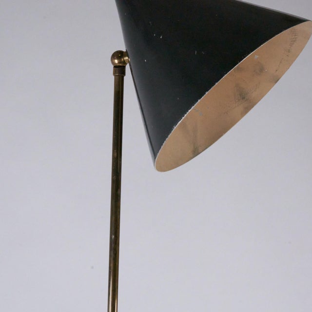 Black Imbuto Floor Lamp Cone Adjustable by Luigi Caccia Dominioni for Azucena, 1950s For Sale - Image 8 of 16