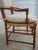Brown French Country Woven Seat Arm Chair For Sale - Image 8 of 17