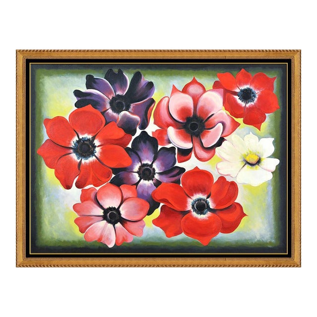 1990s Eight Anemones, Lowell Nesbitt For Sale