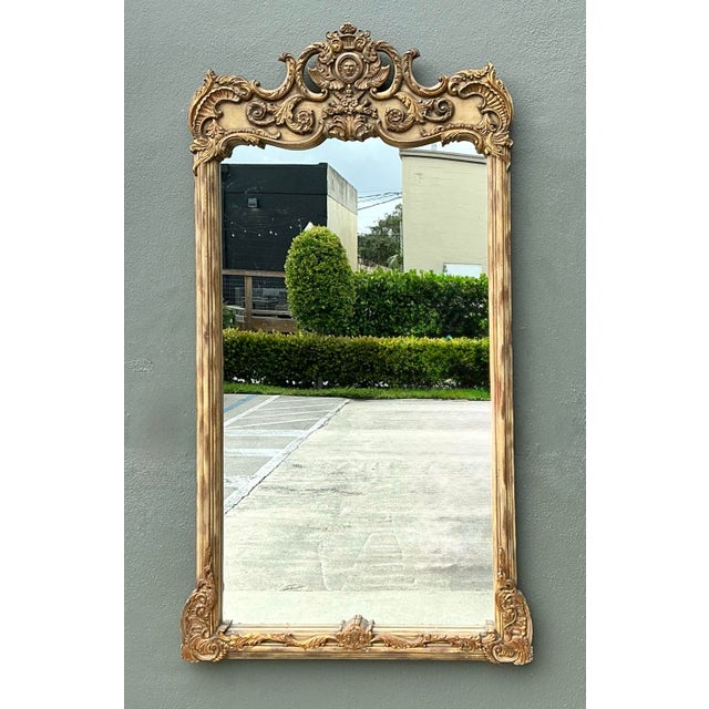 Vintage LaBarge Rococo Style Gold Frame Mirror For Sale - Image 12 of 12