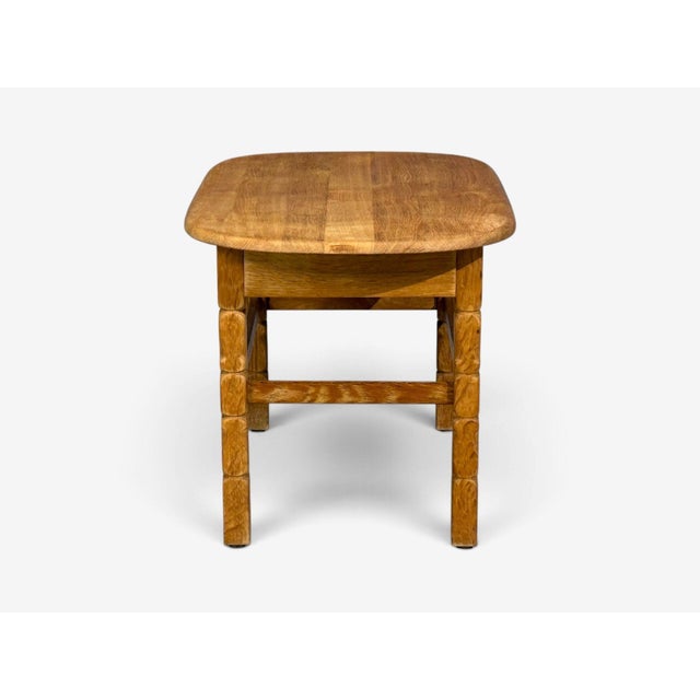 1970s Henning Kjaernulf Style, Side Table, Oak, Denmark, 1970s For Sale - Image 5 of 11