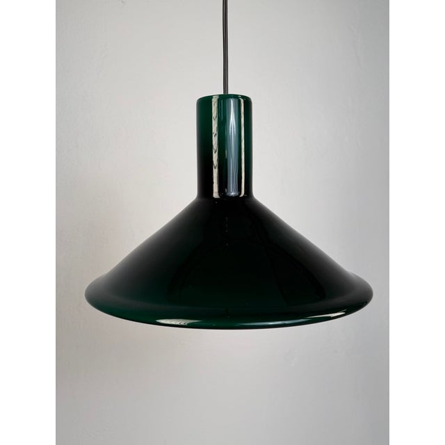 Mid-Century Modern P&T Pendant Lamp by Michael Bang for Holmegaard, 1972 For Sale - Image 3 of 9