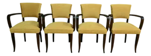 Vintage Bridge Armchairs, 1940, Set of 4