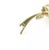 Diamond Floral 14k Yellow Gold Cluster Large Leaf Brooch Pin For Sale - Image 4 of 4