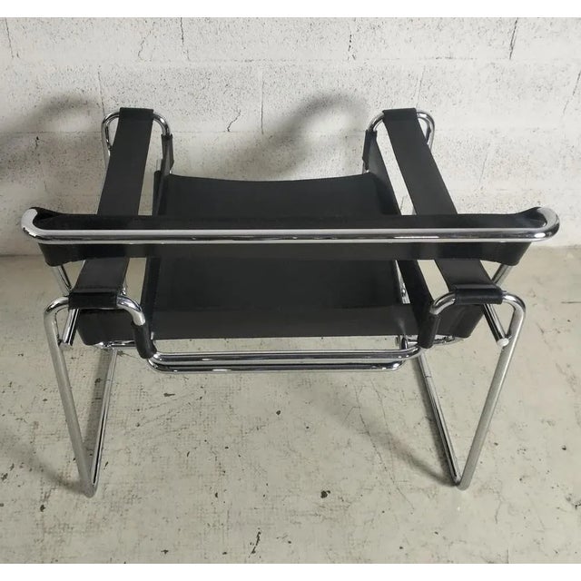 Wassily Chair in Steel and Leather by Marcel Breuer for Gavina, 1960s For Sale - Image 6 of 16