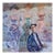 Giampaolo Talani "Women on the Wall" Oil on Board, Large Figurative Work, Tuscan Coastal Art, Contemporary Art by Italian Master For Sale
