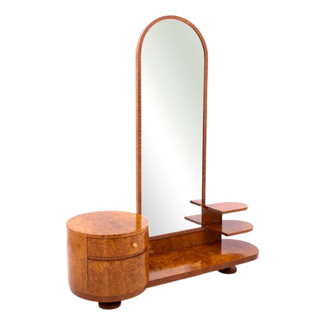 Mid-20th Century Art Deco Dressing Table, Poland, 1950s For Sale