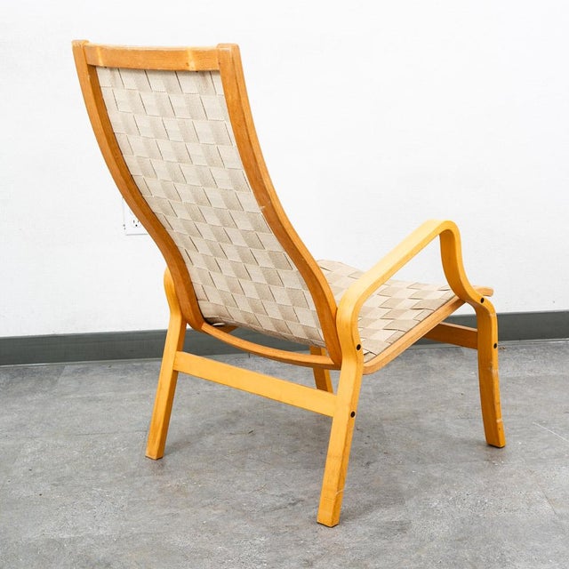 Wood Mid Century Danish Modern Lounge Chair Set Armchair Cream Finn Ostergaard Pair For Sale - Image 7 of 12