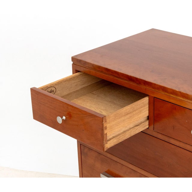 Late 20th Century Stickley Cherrywood Chest of Drawers For Sale - Image 5 of 9