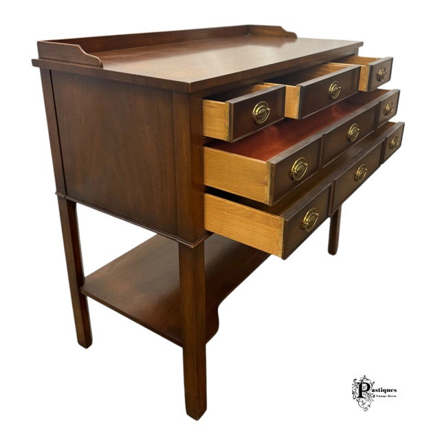 Brown Vintage Baker Federal Style Mahogany Server / Sideboard For Sale - Image 8 of 11
