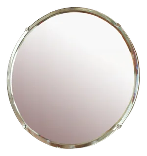 Round Beveled Mirror, 1950s