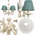 This is a vintage blends Shabby Chic, French Country, and Cottagecore influences chandelier with a romantic, cottage-...