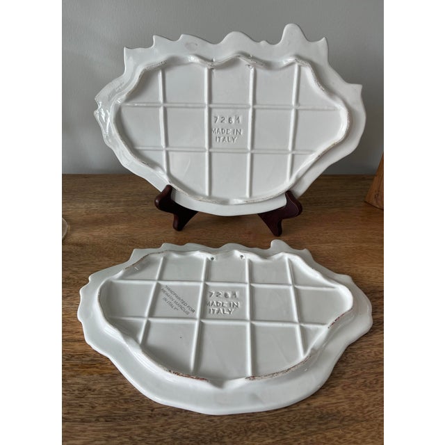 Vintage Italian Ceramic Trivets Hand-Painted for Neiman Marcus - Set of 2 For Sale In Houston - Image 6 of 6