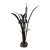 Authentic Signed C. Jeré Mid-Century Modern Brutalist Calla Lily Metal Sculpture For Sale