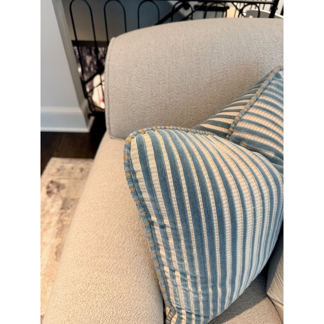 George Smith Standard Arm Signature Sofa in Holland & Sherry Wool Bouclé--Two Available For Sale In Washington DC - Image 6 of 16