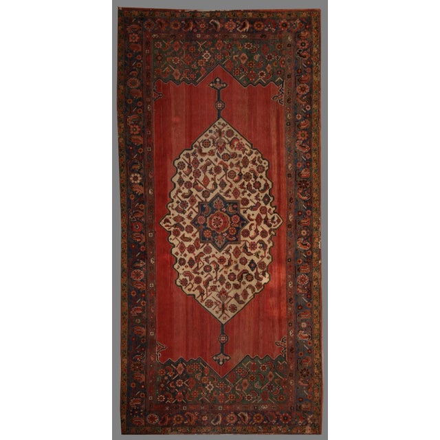 Hand Knotted Antique Mahal Rug - 5'3" X 11'3" For Sale In Los Angeles - Image 6 of 6