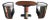 Late 20th Century Design Toscano Nettlestone Library Ensemble Faux Book Nesting Game Table Chairs For Sale