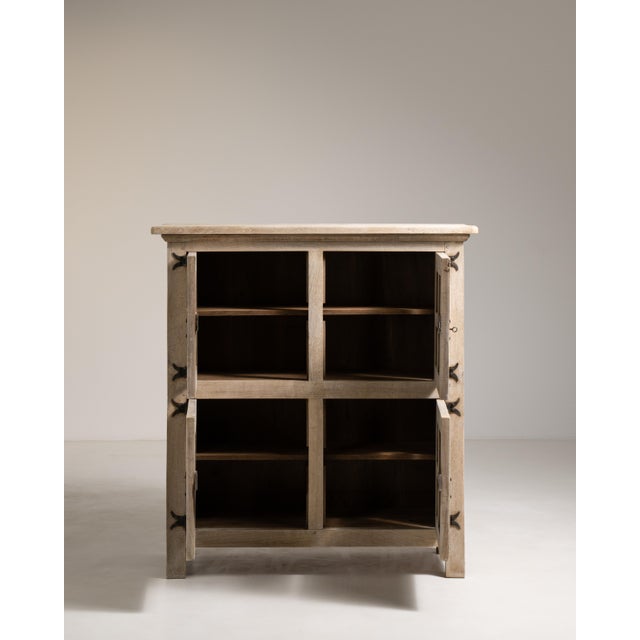 1970s Brutalist Oak Buffet For Sale - Image 9 of 15