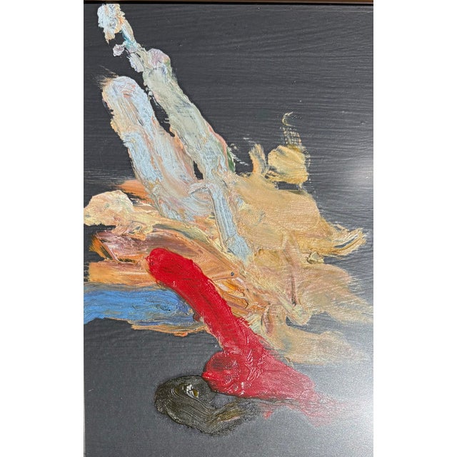 Contemporary Contemporary Ak Hardeman Painting Abstract Primary Colors in Gold Plein Air Frame For Sale - Image 3 of 7