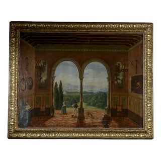 View from the 1900s, Oil on Canvas, Framed For Sale