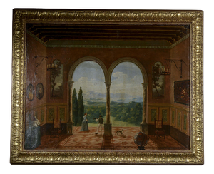 View from the 1900s, Oil on Canvas, Framed