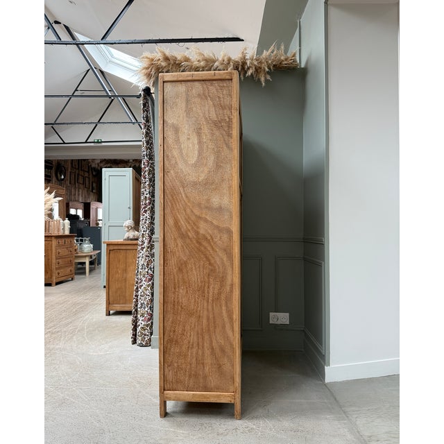 Wood Vintage Wardrobe with Sliding Doors, 1950s For Sale - Image 7 of 15