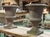 Pair of Medici planters in reconstituted stone from the 1970s - H=67cm, Diam col=50cm.