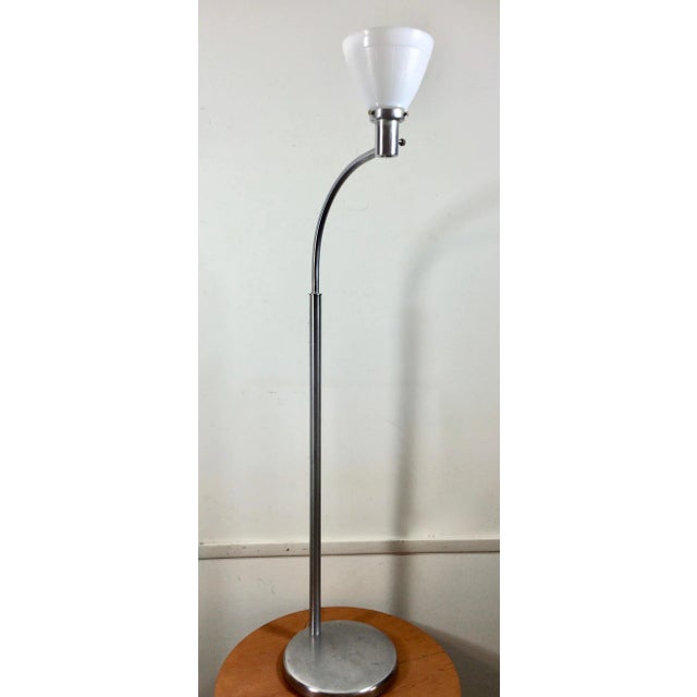 Rare early model This Machine age adjustable floor lamp by Walter Von Nessen for Nessen Studios Nyc is wonderful. A true...
