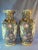 Ceramic Antique Late 19th Century Hand Painted China Guangcai Gilt Floral Porcelain Sleeve Vessels - a Pair For Sale - Image 7 of 13
