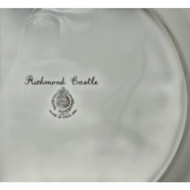 Royal Worcester Cabinet Plate Richmond Arundel Kilchurn Oystermouth Castle Views For Sale - Image 11 of 16