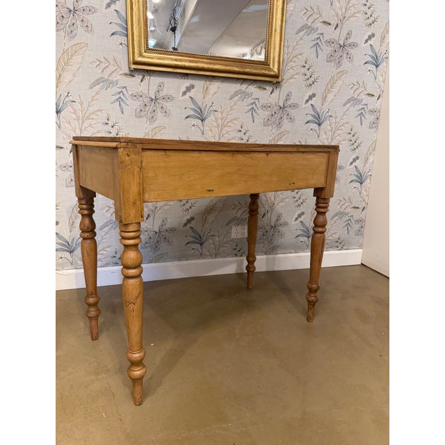 19th Century English Pine Table / Desk For Sale - Image 4 of 11