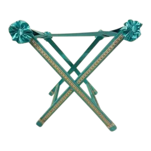 1990s Azure Cavvalletto Decorative Luggage Rack