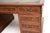 Vintage Pedestal Desk in Burr Walnut with Leather Top, 1950 For Sale - Image 10 of 11