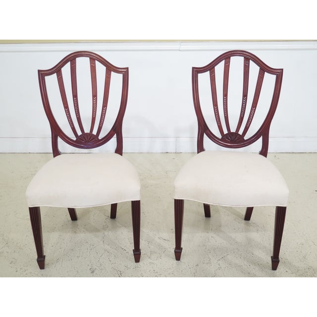 1990s Vintage Baker Shield Back Dining Room Chairs Set of 6 Chairish