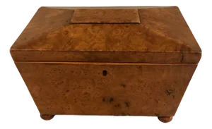 Antique Regency Elm Tea Caddy, 1820