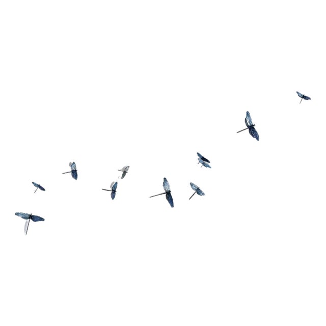 Dragonfly Wall Sculpture Horizontal Flight For Sale