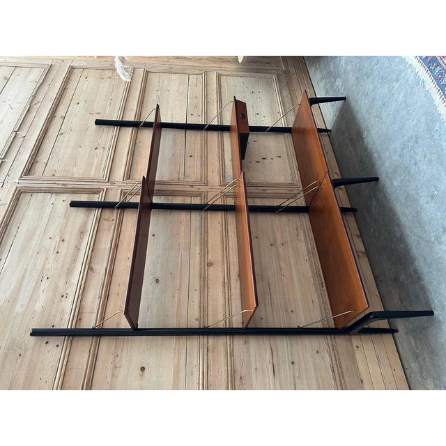 Teak Modular Shelf by Louis Van Teeffelen, 1950s For Sale - Image 4 of 14